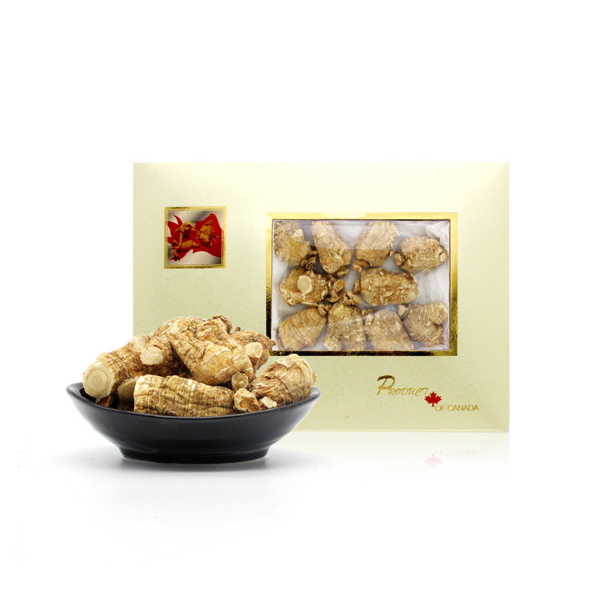 【中国境内取货,3-5天送达,免运费和关税】-加拿大西洋参/花旗参-寒带一级参-泡参粒头-15克一只