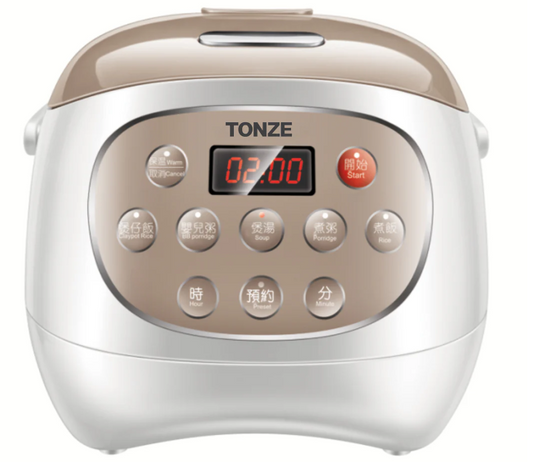 天际TONZE 微电脑4杯容量 优质陶瓷内胆电饭煲 Micro Computer Rice Cooker 2L 350W